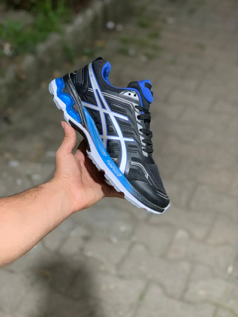 کتونی اسیکس مشکی ابی (252) - Image 1