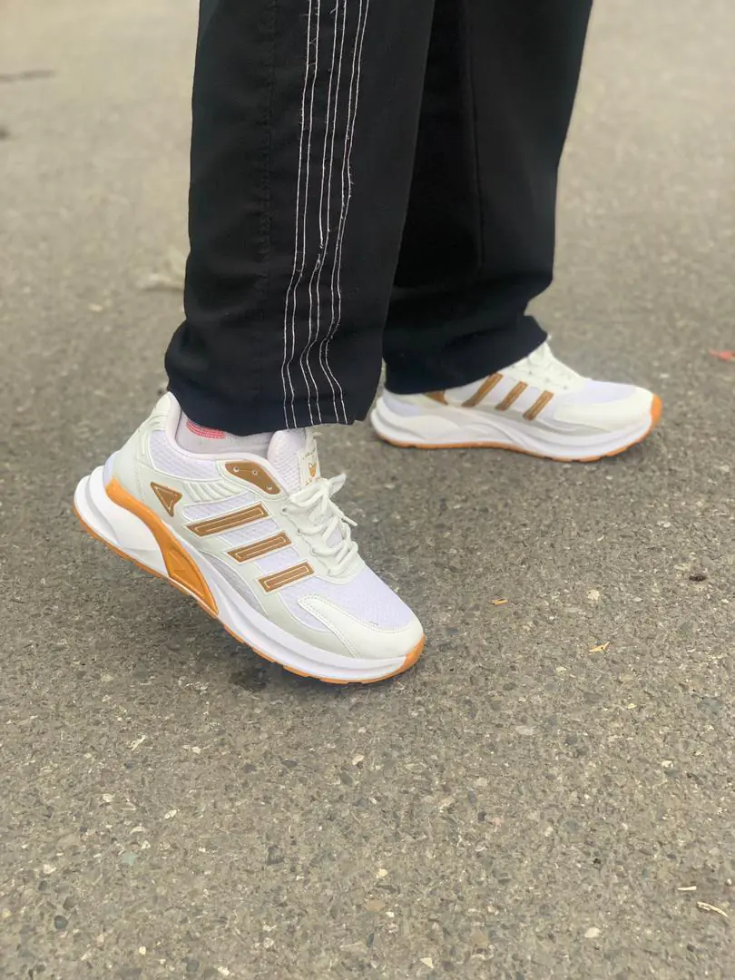 کتونی ادیداس برند سفید عسلی(280) - Image 1