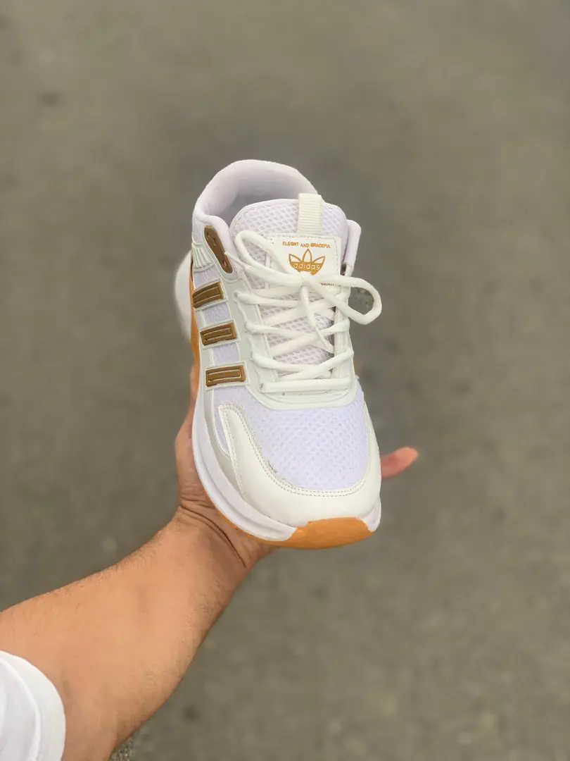 کتونی ادیداس برند سفید عسلی(280) - Image 3