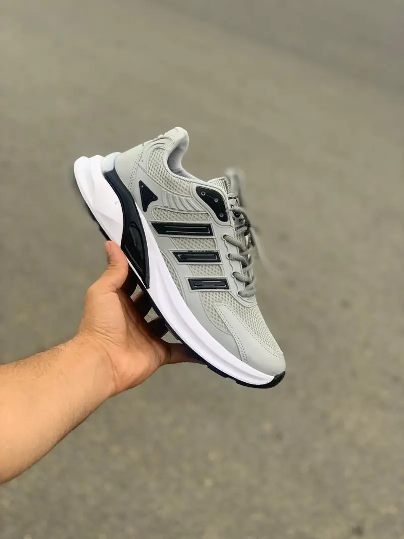 کتونی ادیداس طوسی مشکی (281) - Image 3